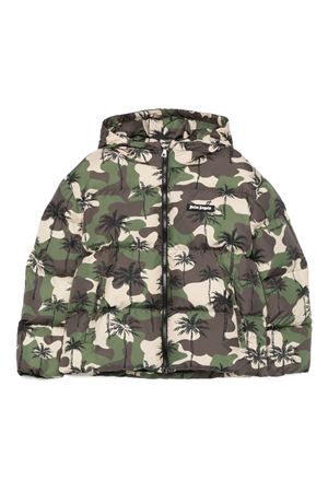 giubbino in poliestere verde PALM ANGELS KIDS | PBEJ005F25FAB0018403